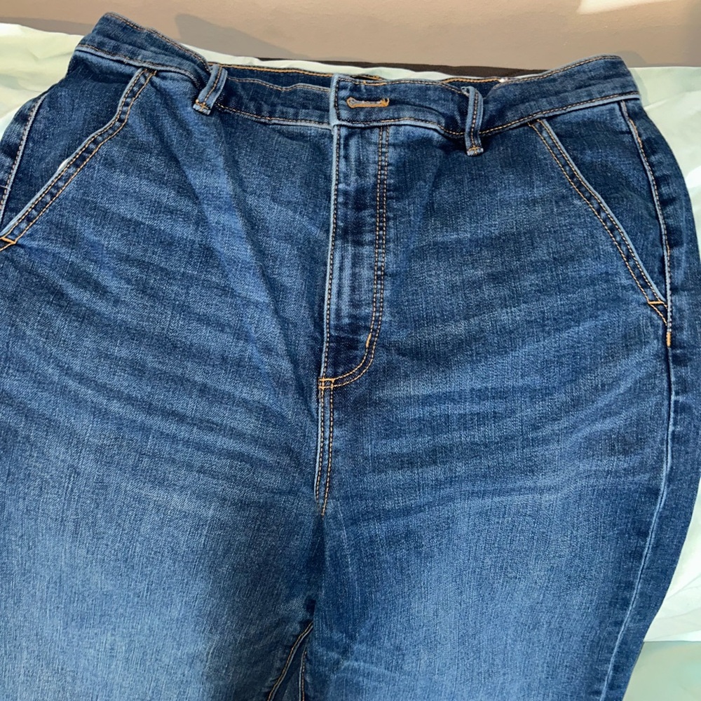 Ann Taylor High Rise Blue Jeans with Stretch
